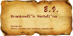 Brankován Verbéna névjegykártya